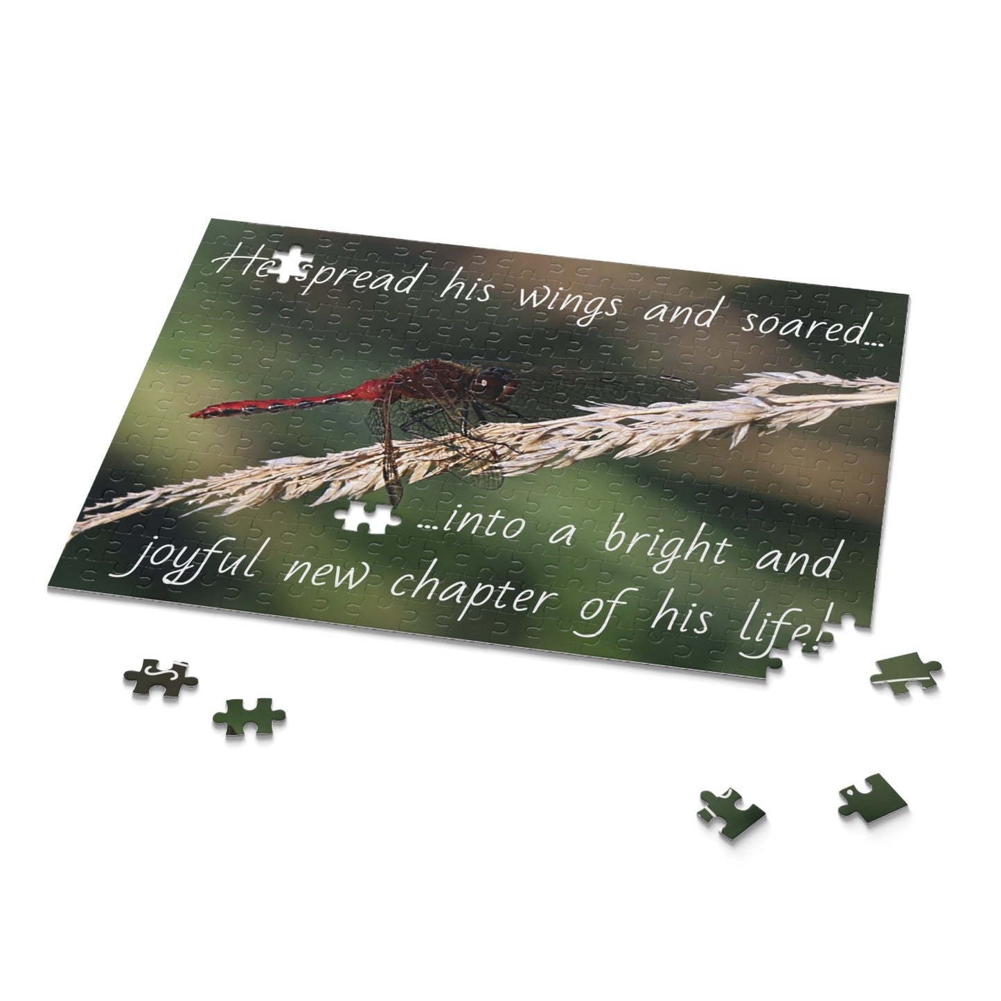 The Red Dragonfly Puzzle (120, 252, 500-Piece)