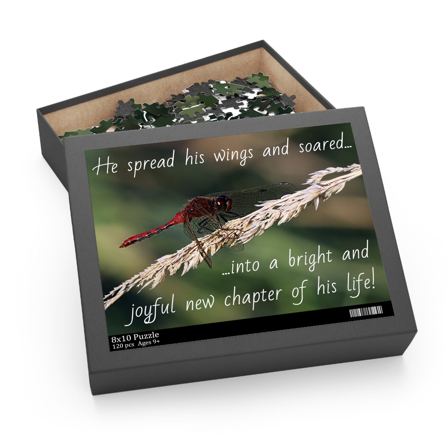 The Red Dragonfly Puzzle (120, 252, 500-Piece)