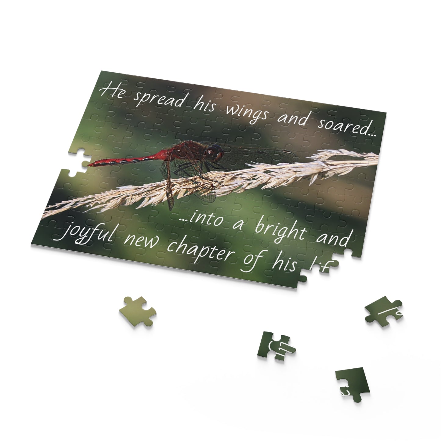 The Red Dragonfly Puzzle (120, 252, 500-Piece)
