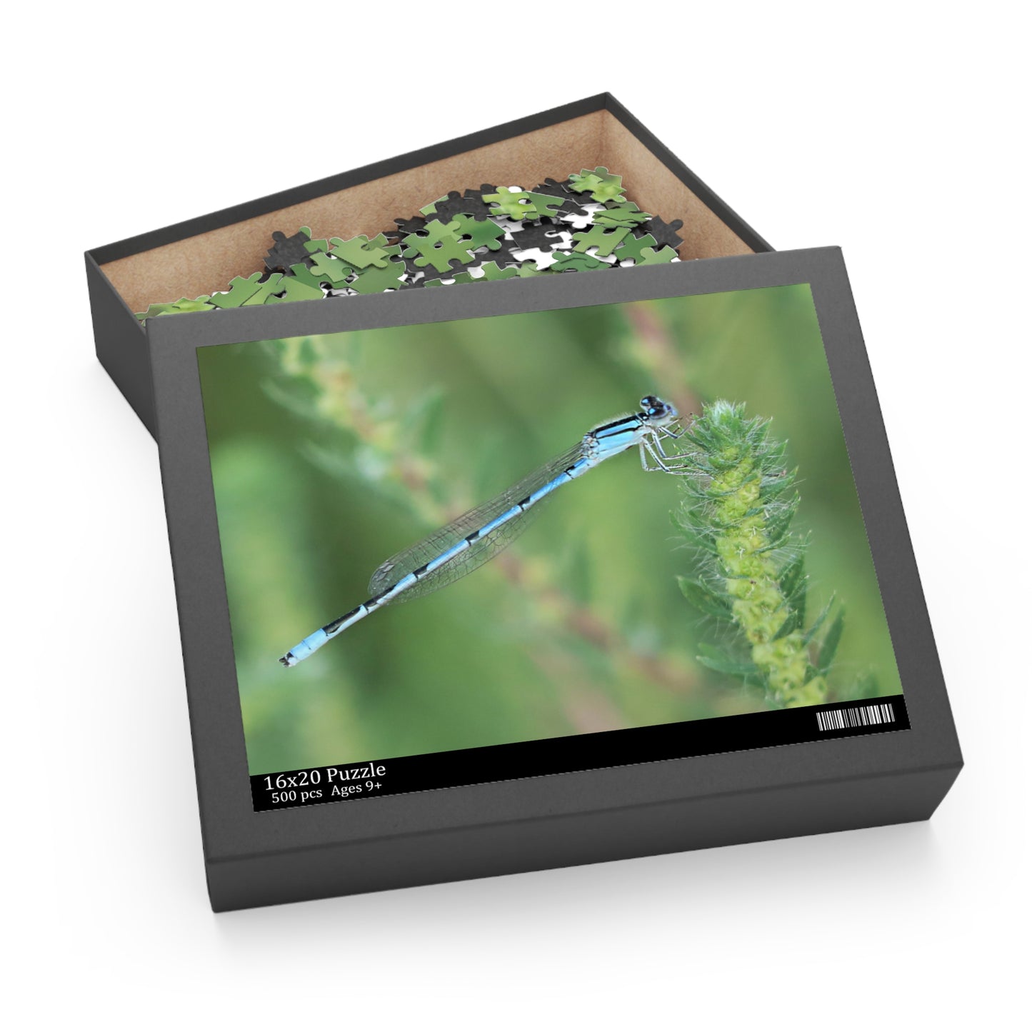 The Blue Dragonfly Puzzle (120, 252, 500-Piece)