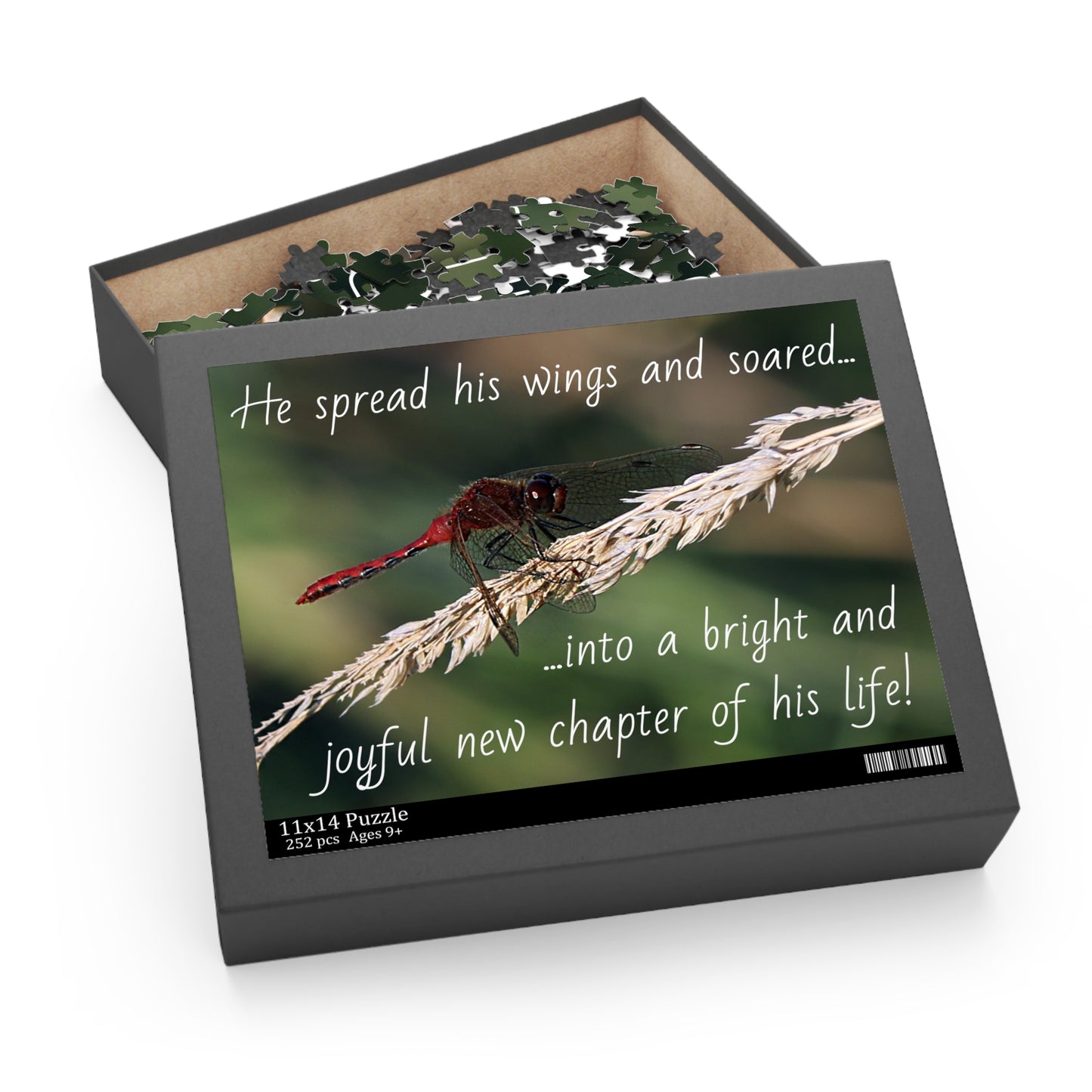 The Red Dragonfly Puzzle (120, 252, 500-Piece)