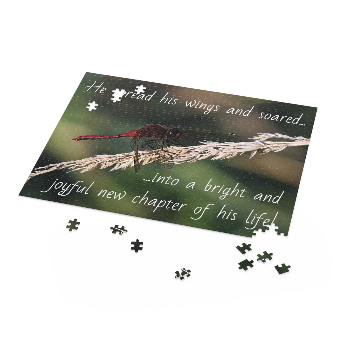 The Red Dragonfly Puzzle (120, 252, 500-Piece)